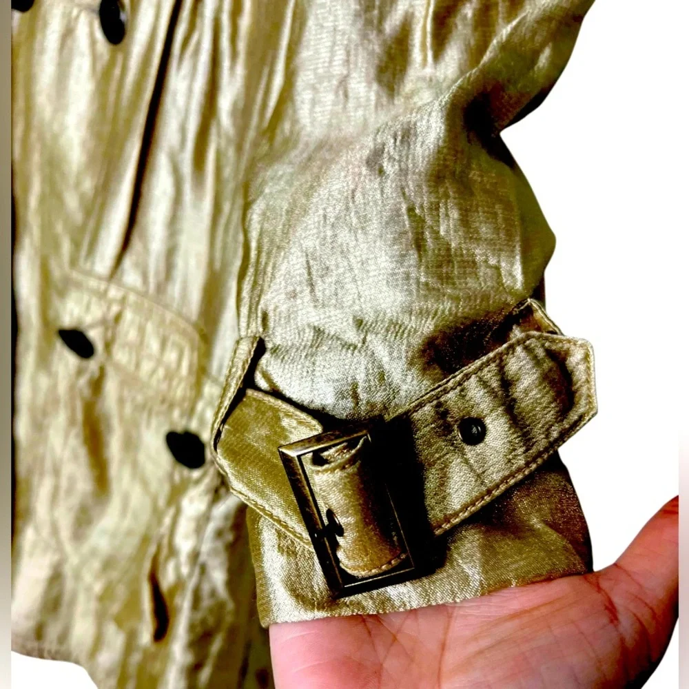 🤩 NEW LISTING! Fumblin Foe Women’s Coquette Gold Victorian Dress/Jacket Sz M EUC - Picture 4 of 9